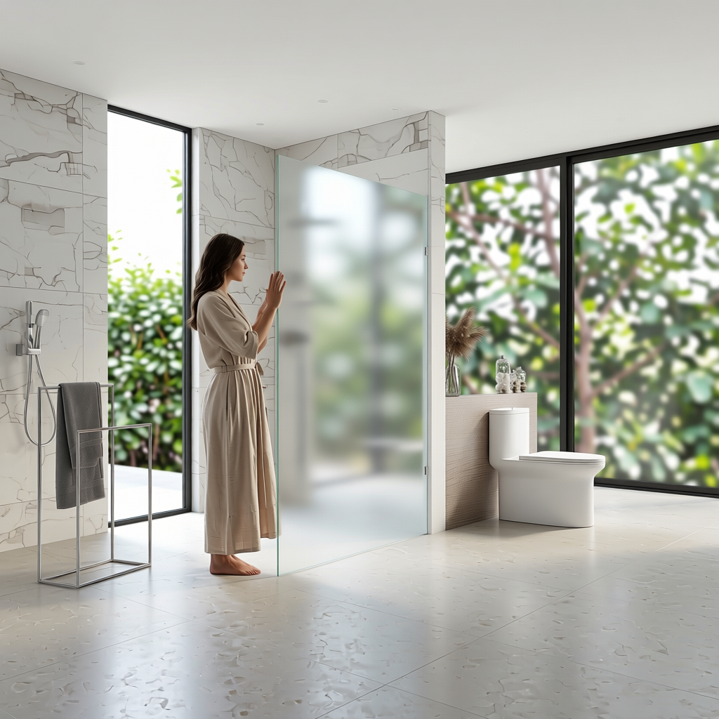 100x210cm Glass Shower Screen with U-Brackets