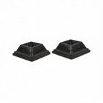 10Pcs Black PVC Post Sleeve Post Base Protector for Porch Fence Deck Posts
