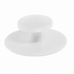 10Pcs White Self Adhesive Cabinet Drawer Pulls Plastic Knobs for Sliding Doors and Cabinets