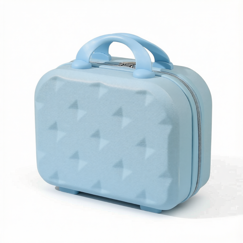 14-inch Mini Handheld Luggage Case - Stylish Makeup and Storage Box with ABS Shell