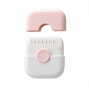 2 in 1 Hair Trimming Comb, Portable Hair Thinner Tool for Bangs & Split Ends, Home DIY Hair Cutting Shaper-pink