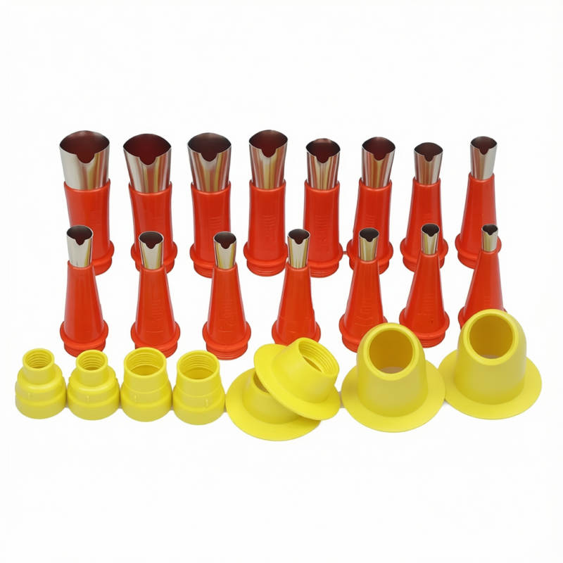 23pcs V Type Stainless Steel Rubber Nozzle Anti Air Drum Glue Nozzle Tool Kit