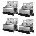 4 Pack Stainless Steel Solar Panel Mounting Brackets (Style B) - Heavy Duty Solar Panel Z-Brackets, Rustproof & Anti-Vibration Stable Fixing Mounts for RV Boat Camper Roof