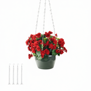 4Pcs Flower Basket Hanging Chains Iron Plant Pot Replacement Chain Durable