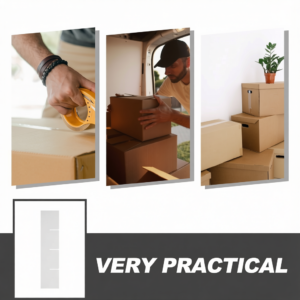 6-Pack White Cardboard Box Dividers for Moving, Dish Storage, and Packing Organizers, and Easy to Use