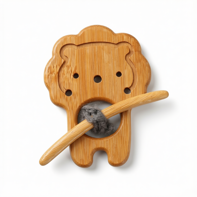 Brooch pin with woodenanimal pattern-Lion Brooch pin with woodenanimal pattern-Lion
