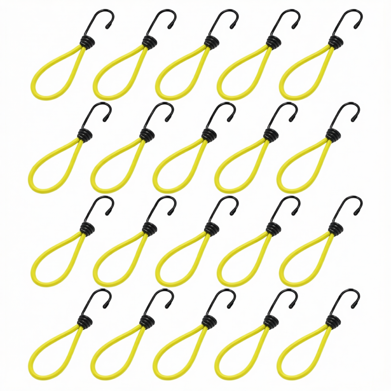 Camping Tent Elastic Rope Hook, 20 Pack Camping Tent Elastic Rope Hook, 20 Pack