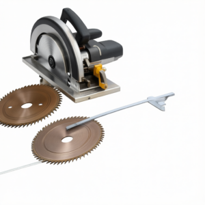 Cordless Circular Saw Rip Fence Plated Silver Aluminum Integrated Multi-Tool Support