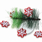 Double layer Felt Snowman Appliques Felt Ornament Kit for Christmas Decoration 4#