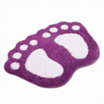 Faux Wool Bathroom Mat Super Absorbent Mat Paw Shaped Mat Non Slip Mat Machine