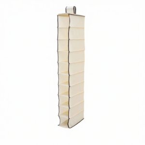 Hanging Shoe Storage Bag 10 Layer Shoe Organizer 3.9ft Clos Holder for Wardrobe Bedroom Dorm Laundry Room Space Saving Shoe Storage Clos Organizer Home Organization Accessories