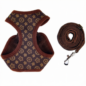 Happy Dog Harness Vest Adjustable Leash Set Polyester S:0.08kg