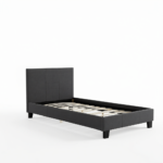 Single Linen Fabric Bed Frame