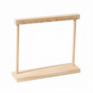 Solid Wood Necklace Jewelry Display Racks for Home Store Showcase Storage