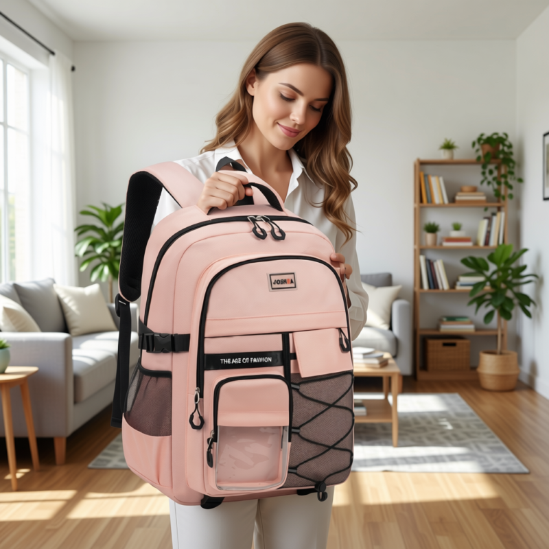 Teenager Backpack Safe Materials Backpack Multiple Compartments Backpack Ample
