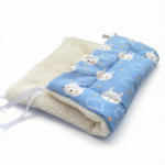 Tie-On Cat Cage Platform Pad - Rabbit pattern on background (30x75cm)