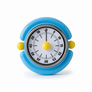 Visual Mechanical Kitchen Timer with Magnetic Backing - Battery-Free Countdown Alarm for Cooking, Study & Time Management