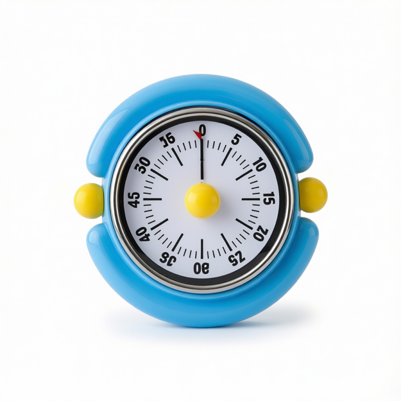 Visual Mechanical Kitchen Timer with Magnetic Backing - Battery-Free Countdown Alarm for Cooking, Study & Time Management