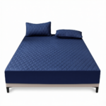 Waterproof Quilted Fitted Sheet Solid Color Toddler A pair of pillowcases