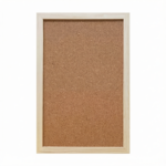 Wood Frame Cork Board Hanging Photo Display Board for Wall Office Home Decor Message Board with Thumbtacks No Drill Installation