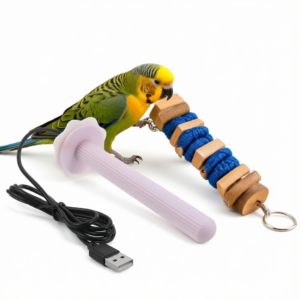2pcs USB Bird Cage Heater Perch for Parrots, Warm Station Rod