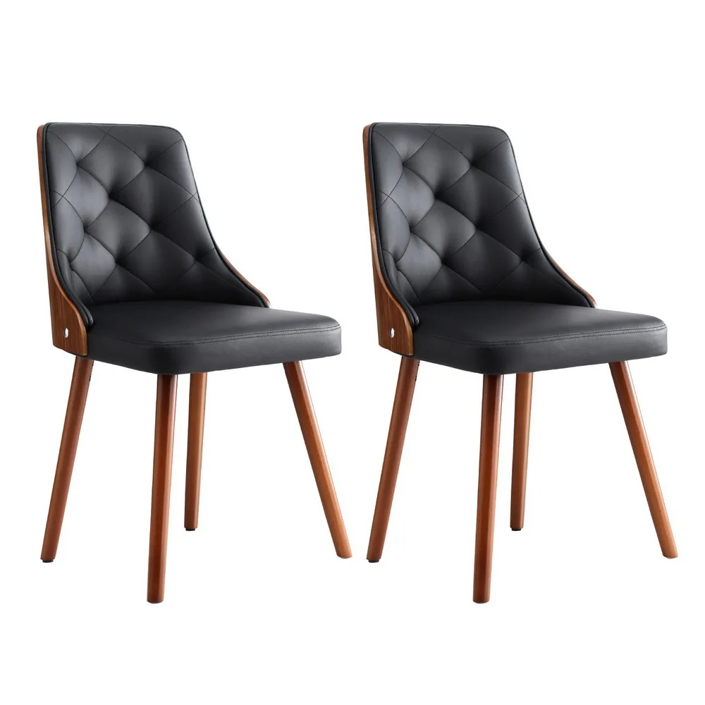 1 Set of 2 Artiss Dining Chairs PU