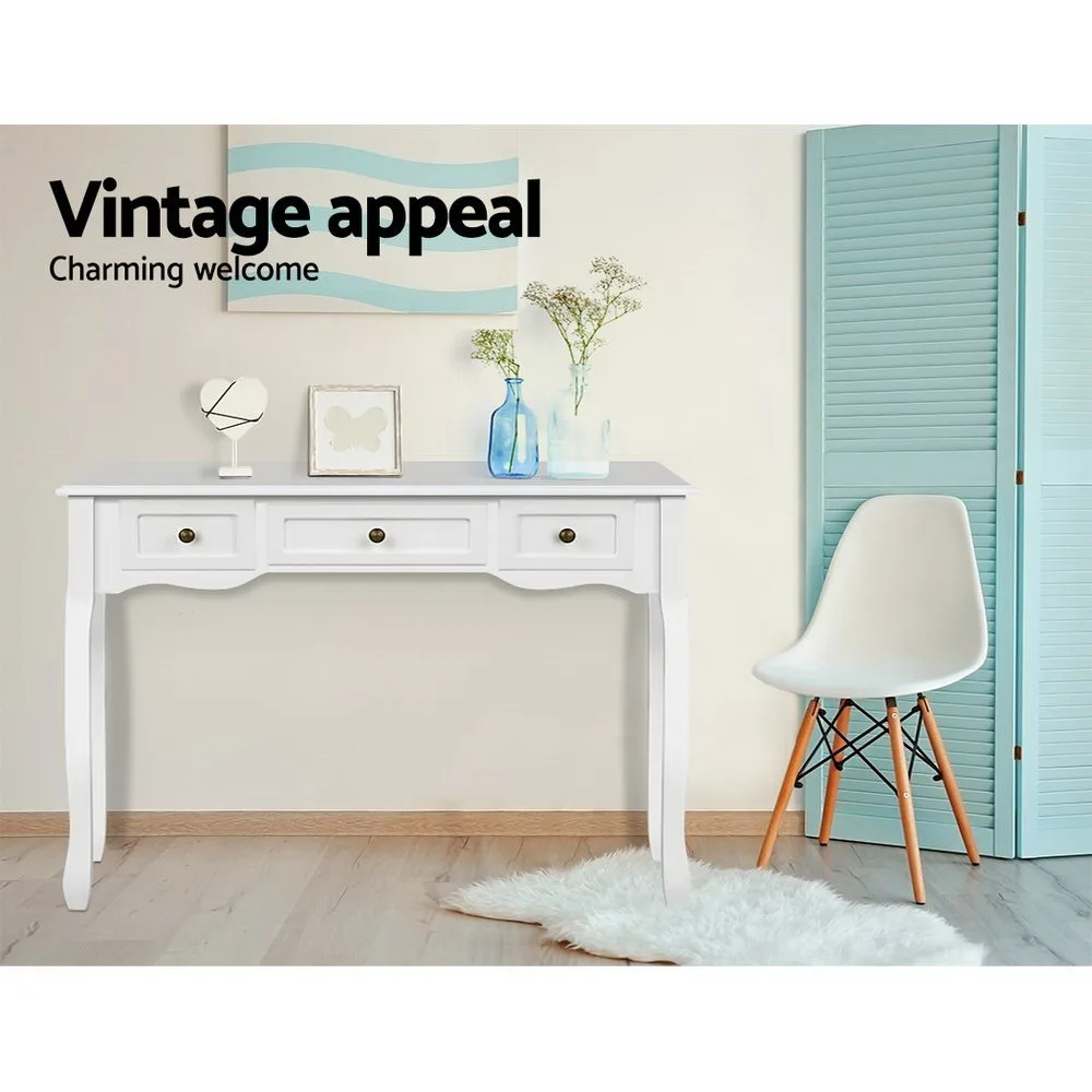 Artiss Console Table 3 Drawers Hamptons
