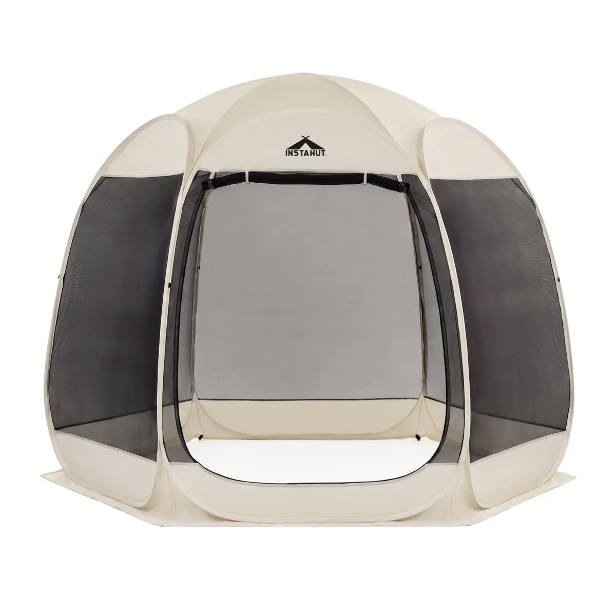 Instahut Gazebo Pop Up Tent 2.7x1.35m Outdoor Marquee Camping Screen 6 Sided