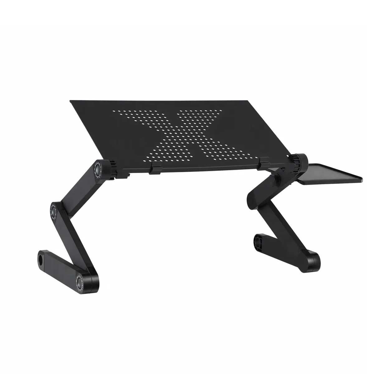 Artiss Laptop Stand Aluminium Computer Riser Foldable Lap Desk Bed Table Black