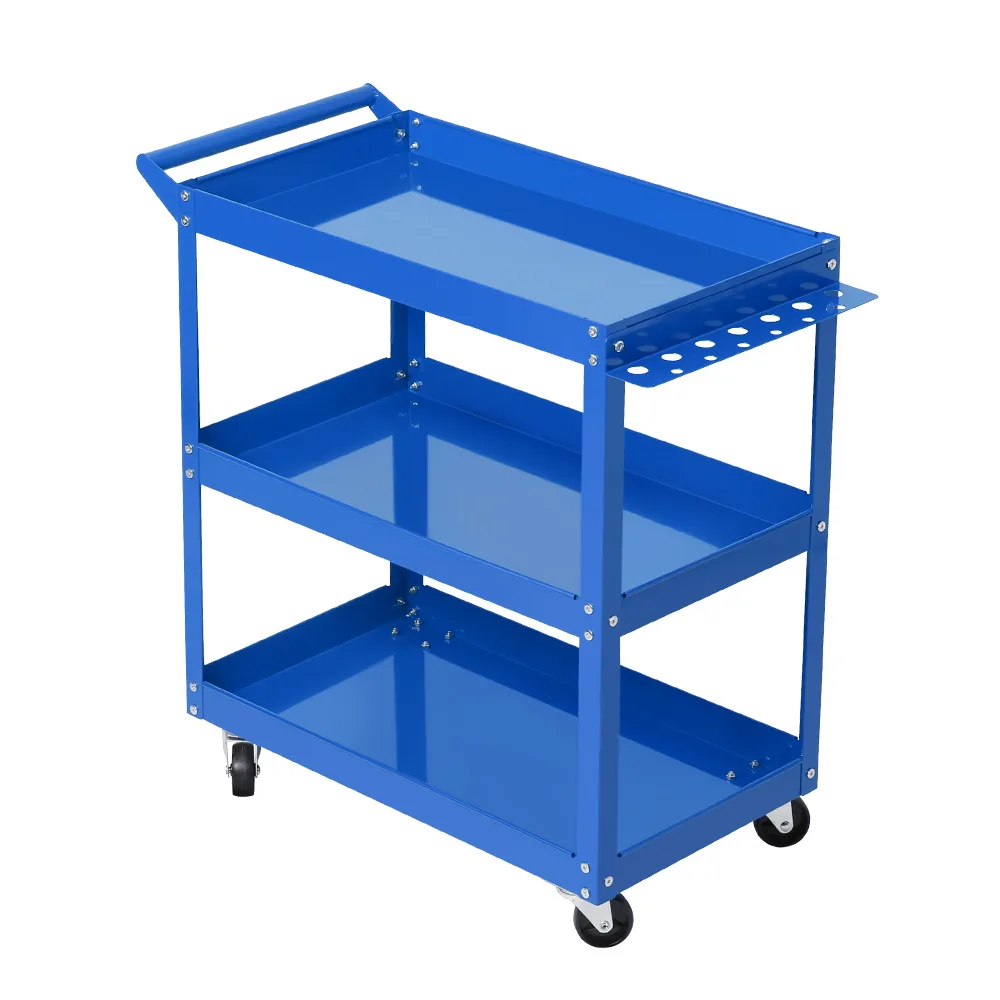 Giantz 3-Tier Tool Cart Trolley Workshop Garage Storage Organizer