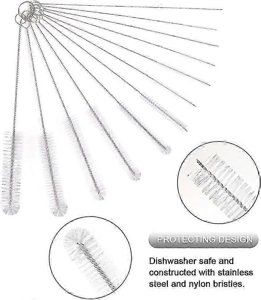12pcs Tube Cleaning Brushes for Bottle & Pipe Cleaning