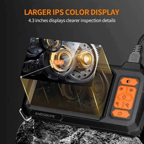 15M 8mm Lens Industrial Endoscope 1080P Digital Borescope Inspection Camera LED Lamp