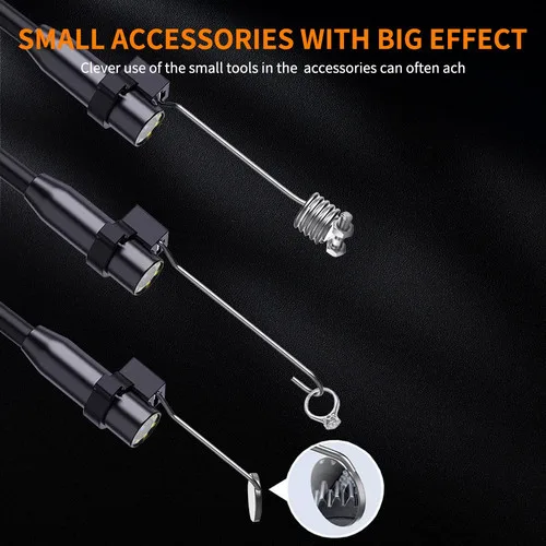 15M 8mm Lens Industrial Endoscope 1080P Digital Borescope Inspection Camera LED Lamp