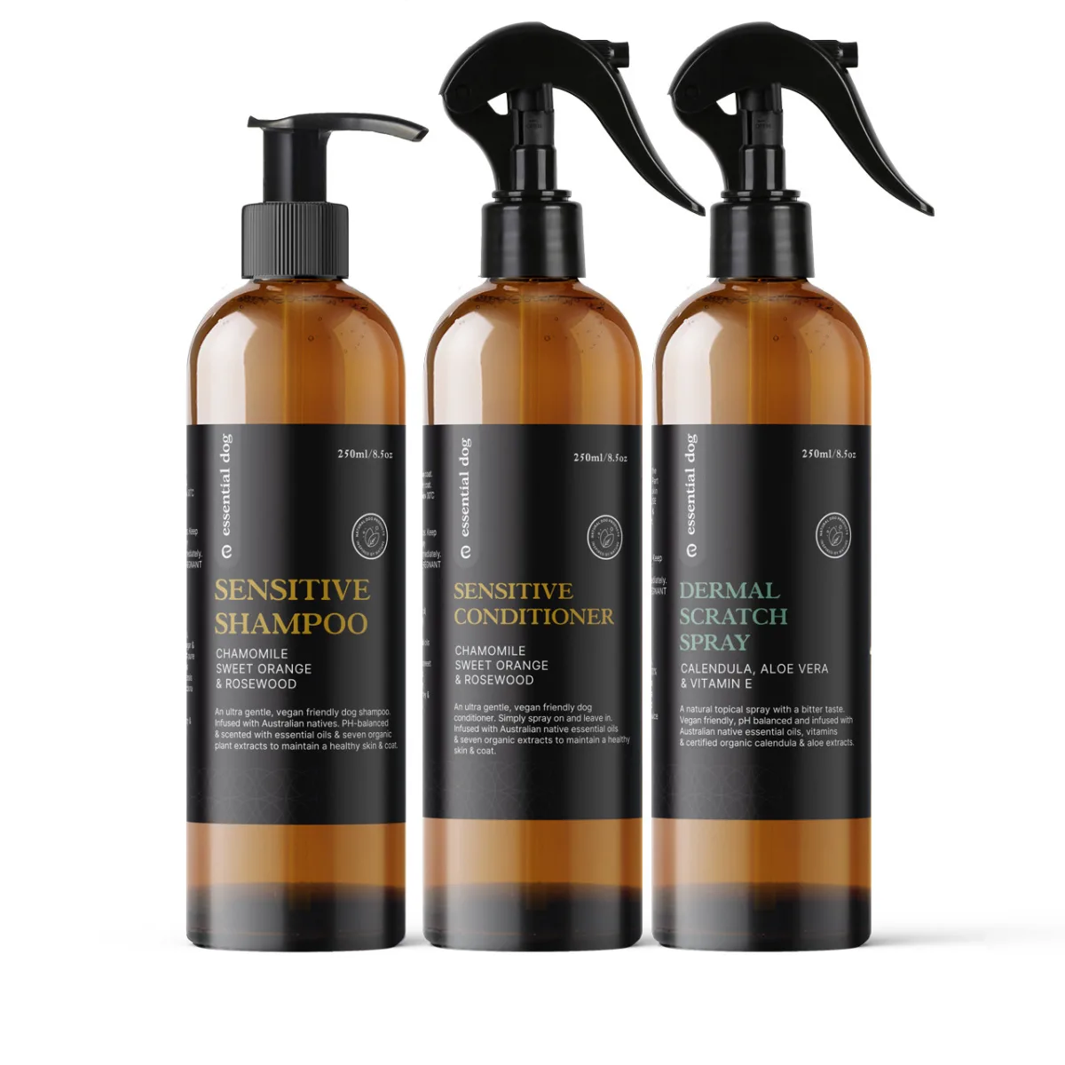 Dog Sensitive Skin Value Pack: Shampoo, Conditioner and Dermal Spray
