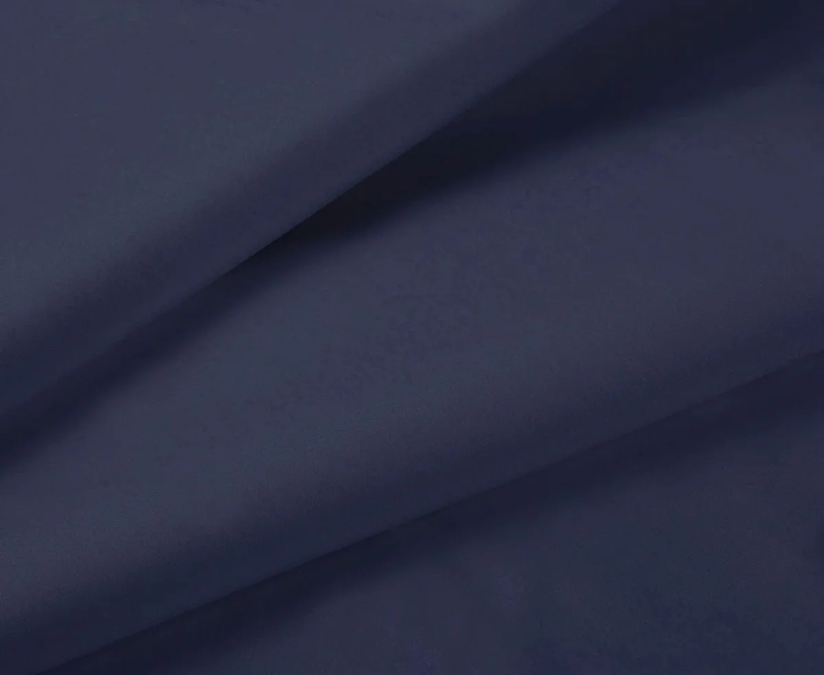 1000TC Ultra Soft Double Size Bed Midnight Blue Flat & Fitted Sheet Set