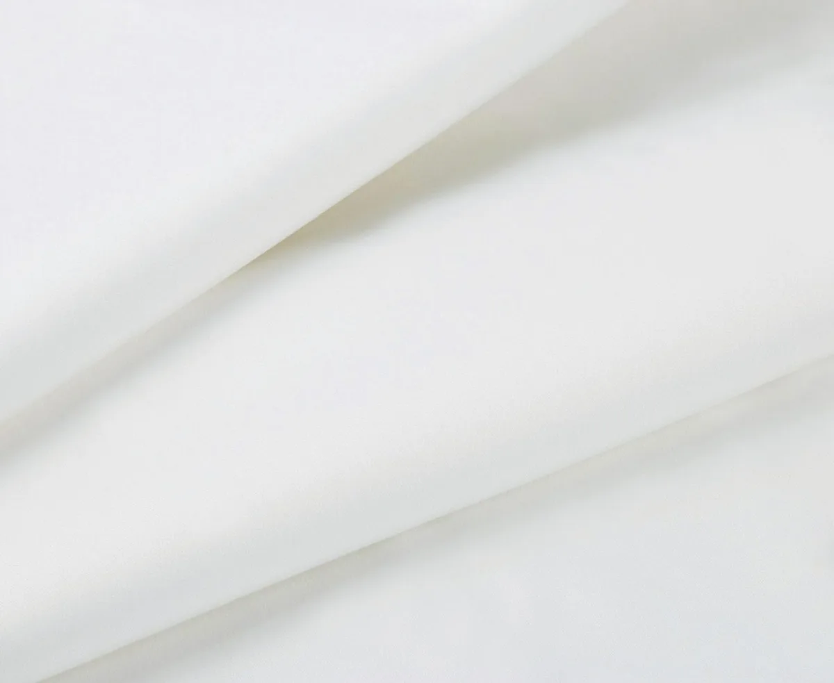 1000TC Ultra Soft Single Size Bed White Flat & Fitted Sheet Set