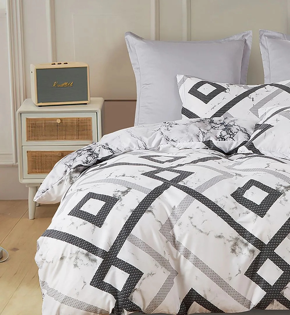 Ashwin Super King Size Quilt/Duvet Cover Set