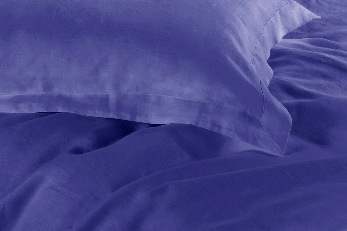 1000TC Tailored Super King Size Royal Blue Duvet Quilt Cover Set