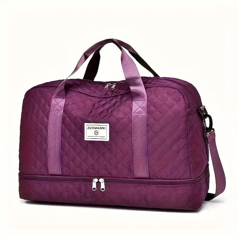Luxury Duffle Bag Oversized Duffle Travel Bag Gym Bag Multiple Compartments Wet