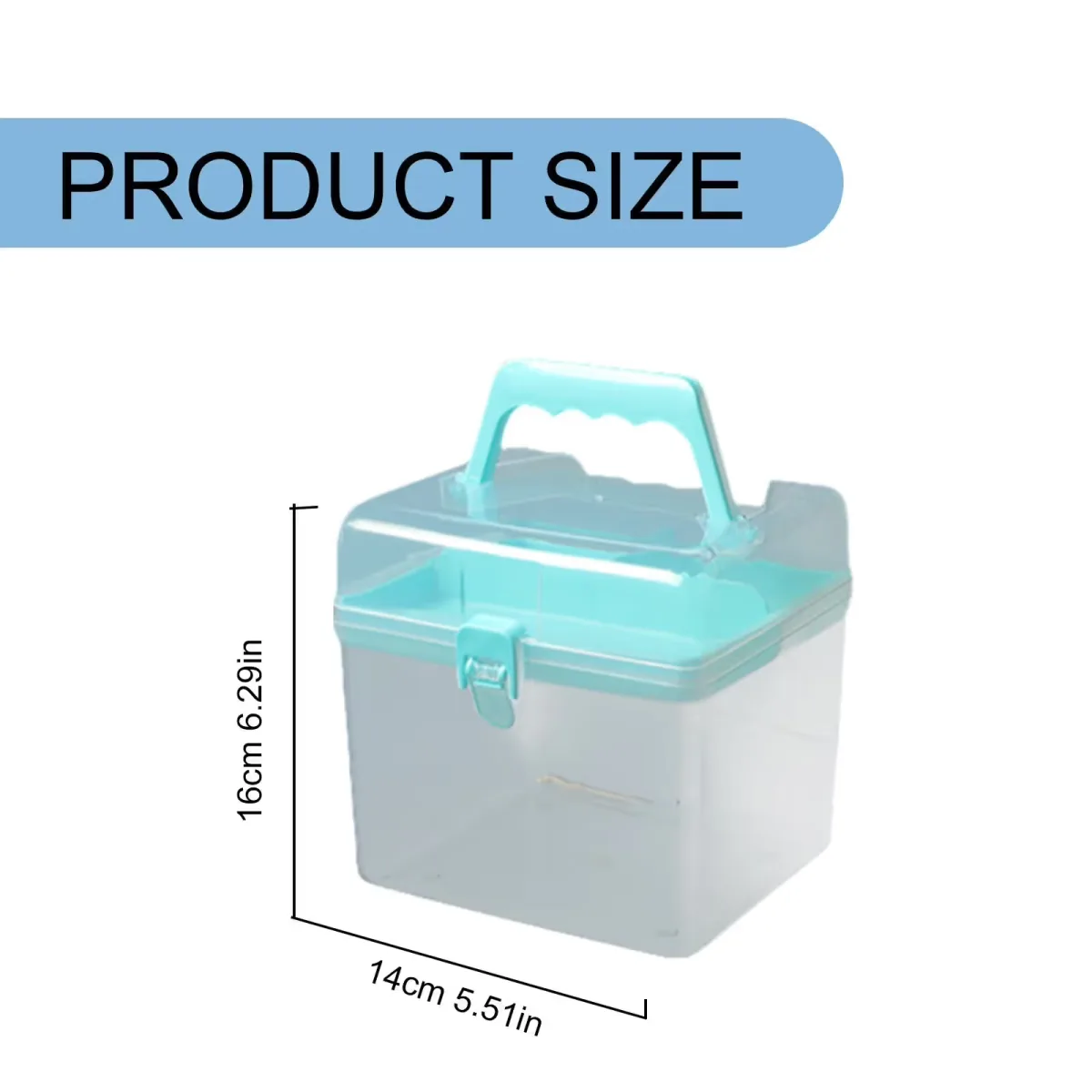 1 Piece Plastic Storage Bins With Lid and Handle, Plastic Latch Storage Box, Stackable Storage Container, Small Plastic Storage, Purple, 16 x 14 cm