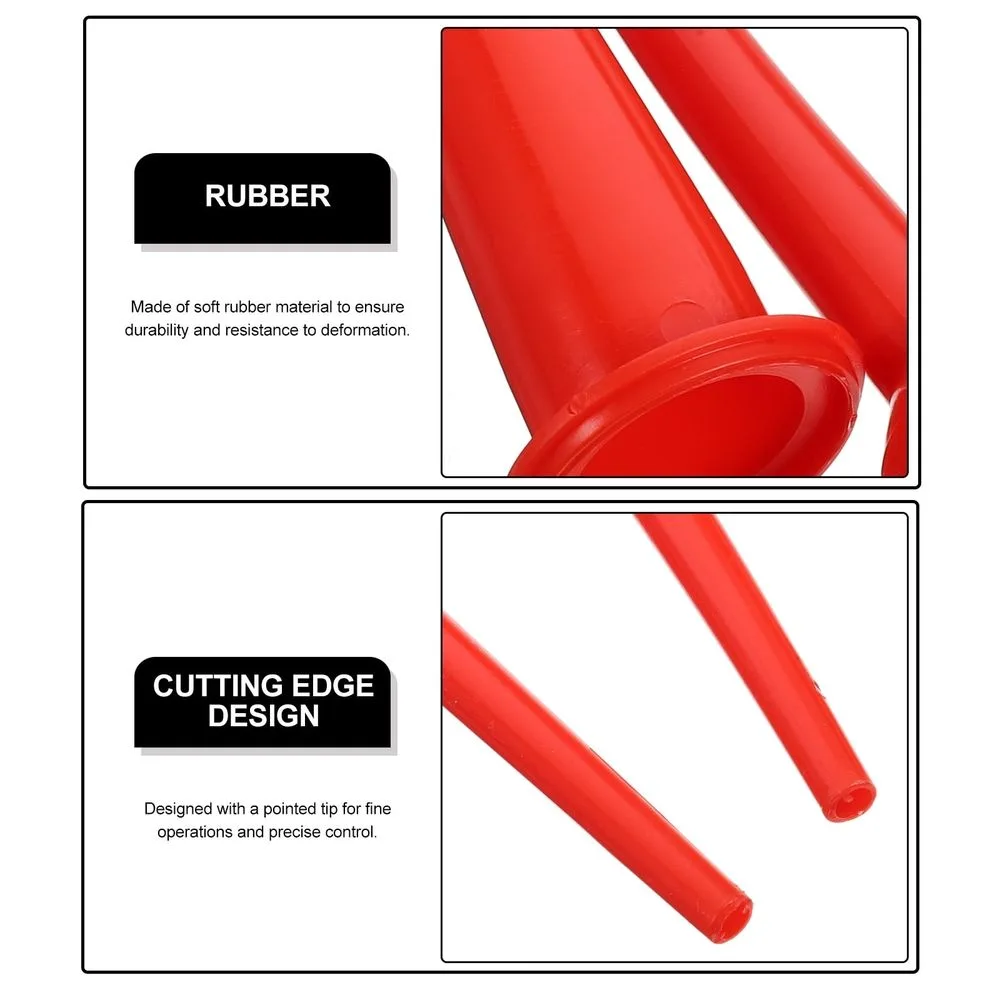 3-Piece Caulking Tip Set with Extension Nozzles for Precise Caulk Application and Easy Accessory Use