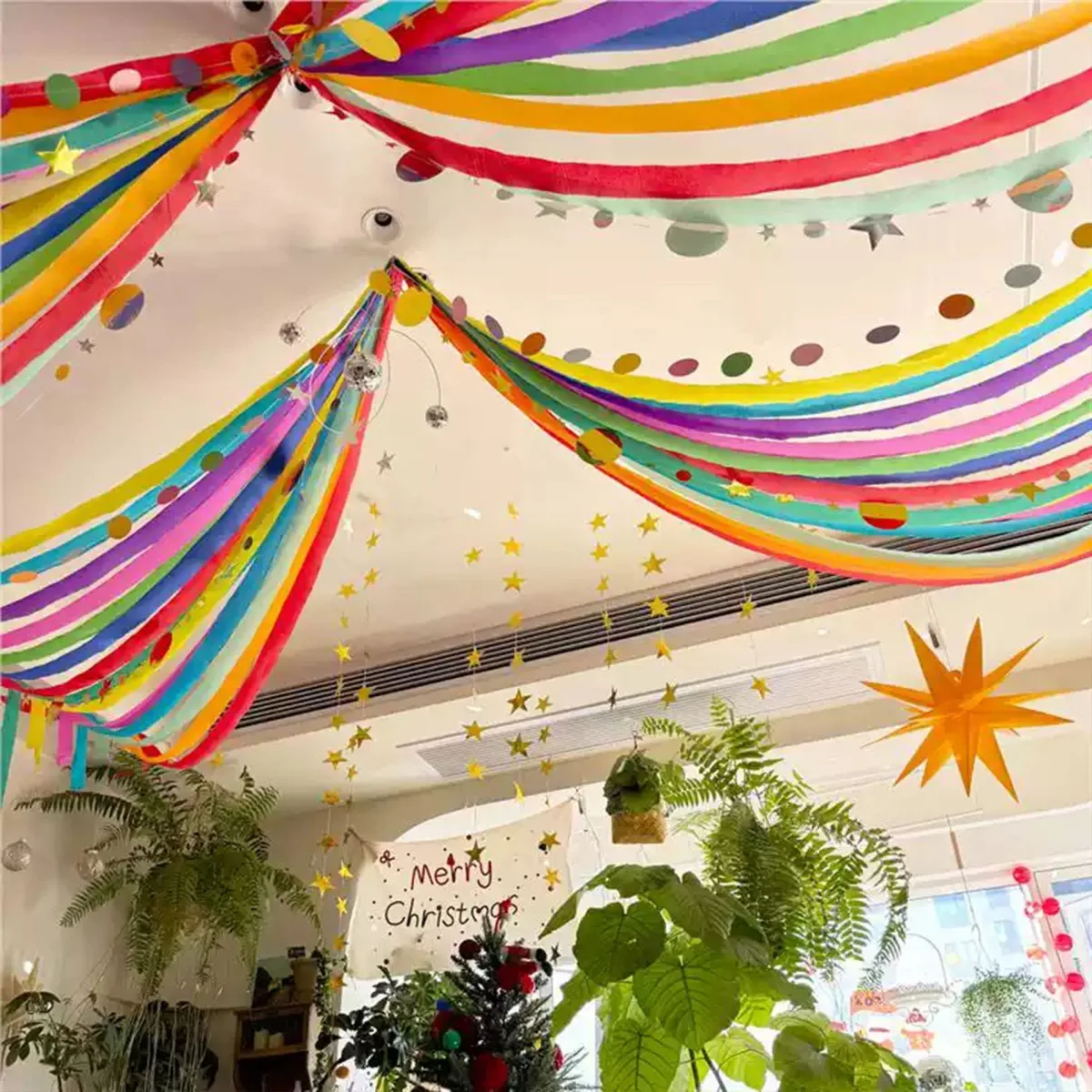 Colored Crepe Paper golden 20 Rolls