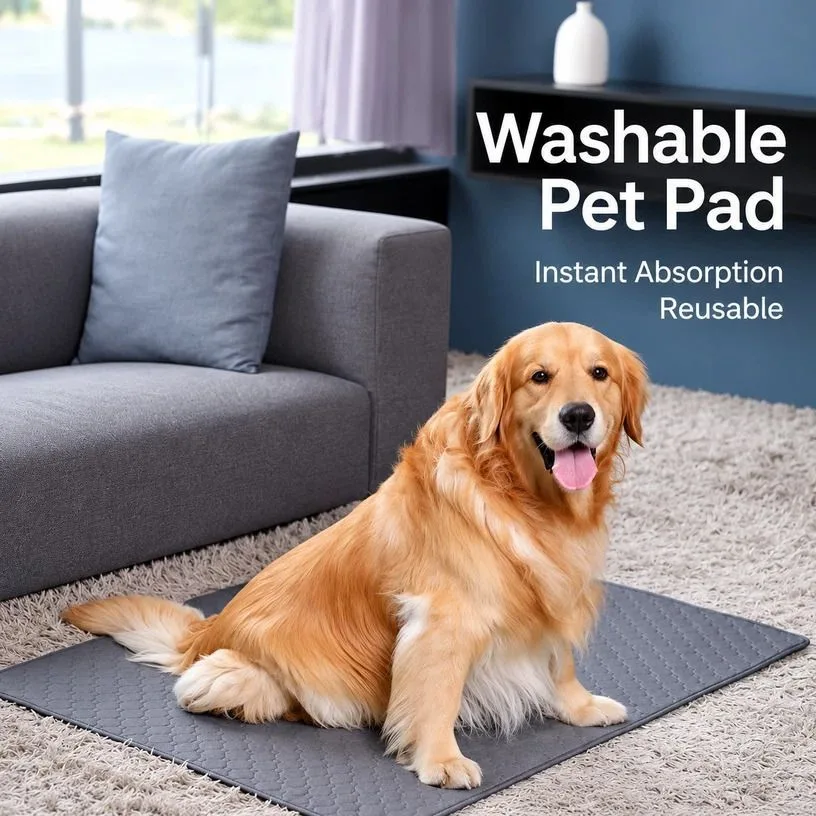 2pcs Black Pet Pad, Size S (50×35cm)