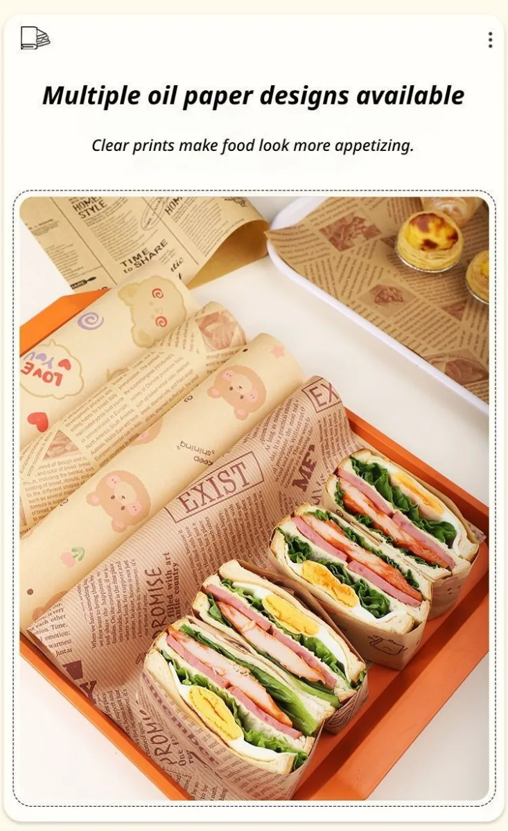 200 Sheets PE Coated Kraft Paper 12