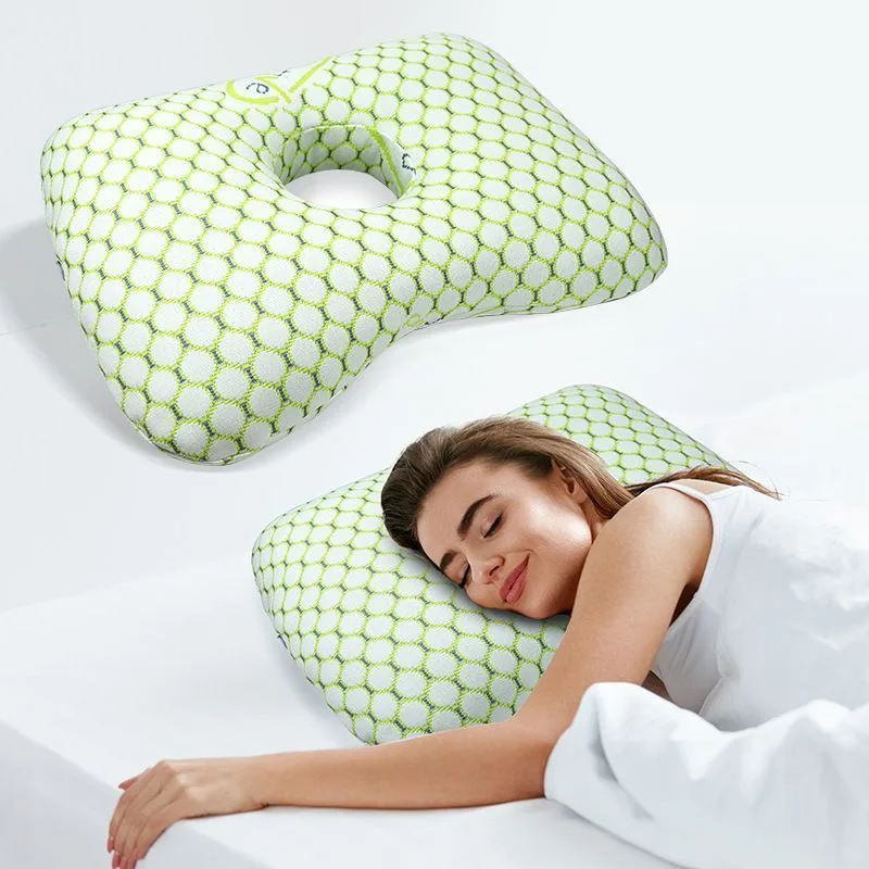 Ear Hole Pillow White [Removable Washable Inner Core]