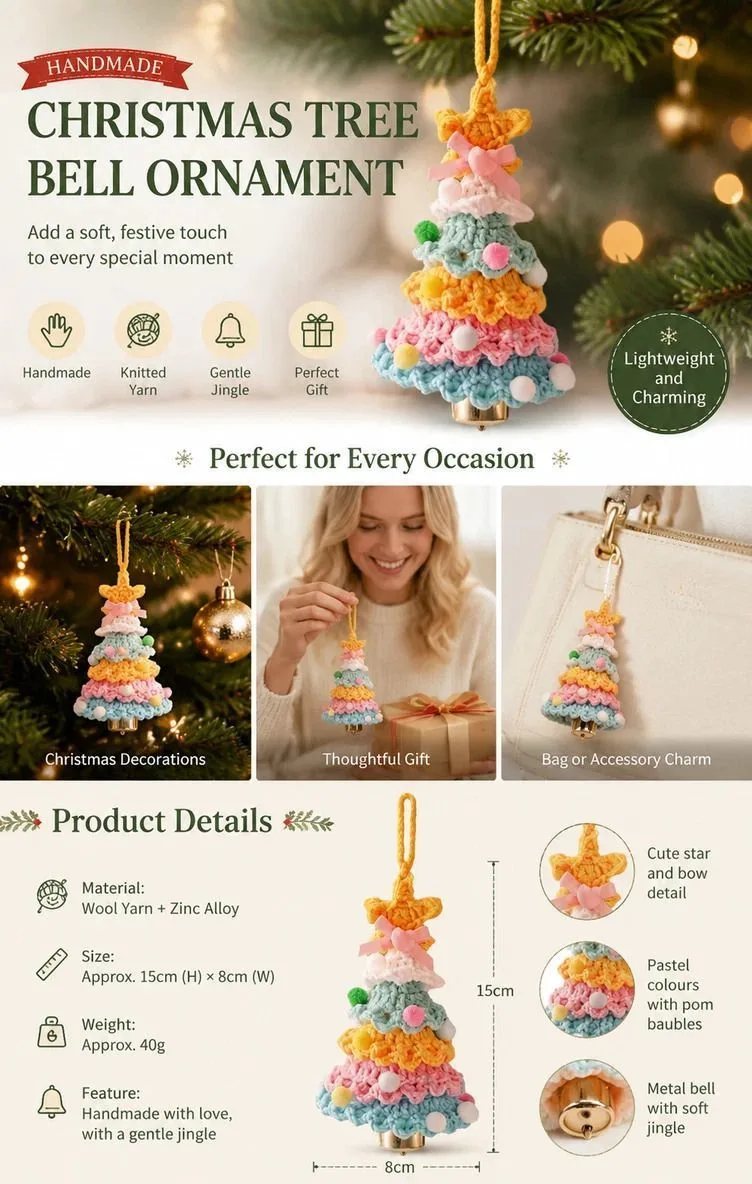 2 Pack Crochet Ornament B+E Purple & Rainbow 2, Hamper Decor Pair