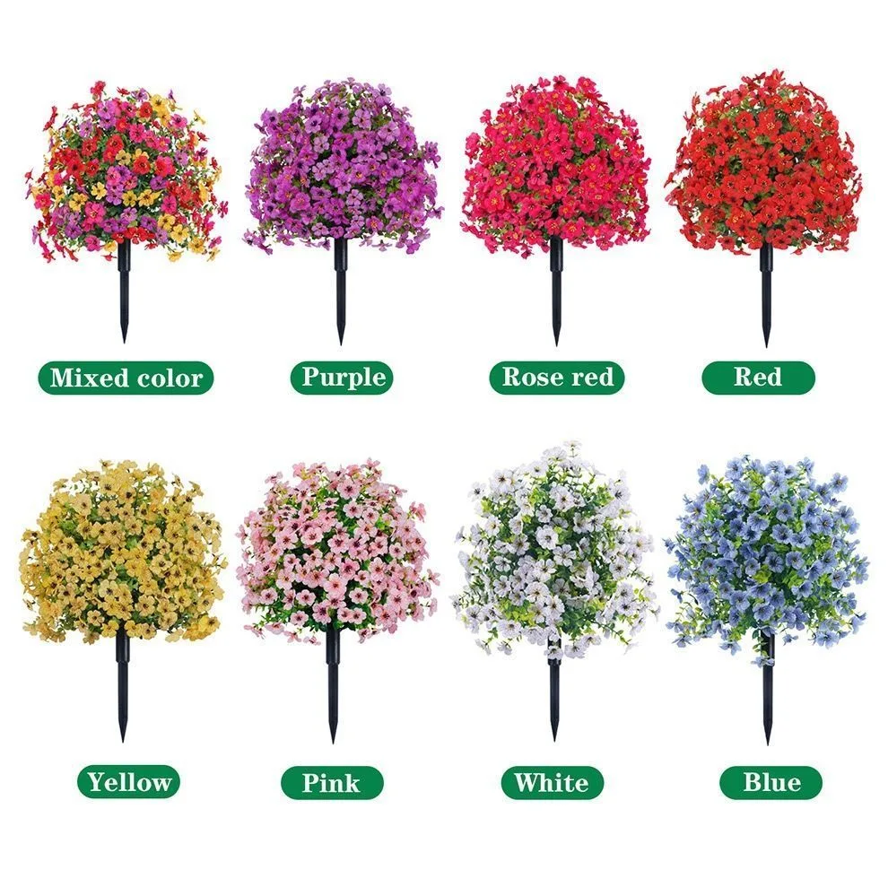 Mixed Shade Morning Glory Artificial Stems Eucalyptus Floral Styling Prop