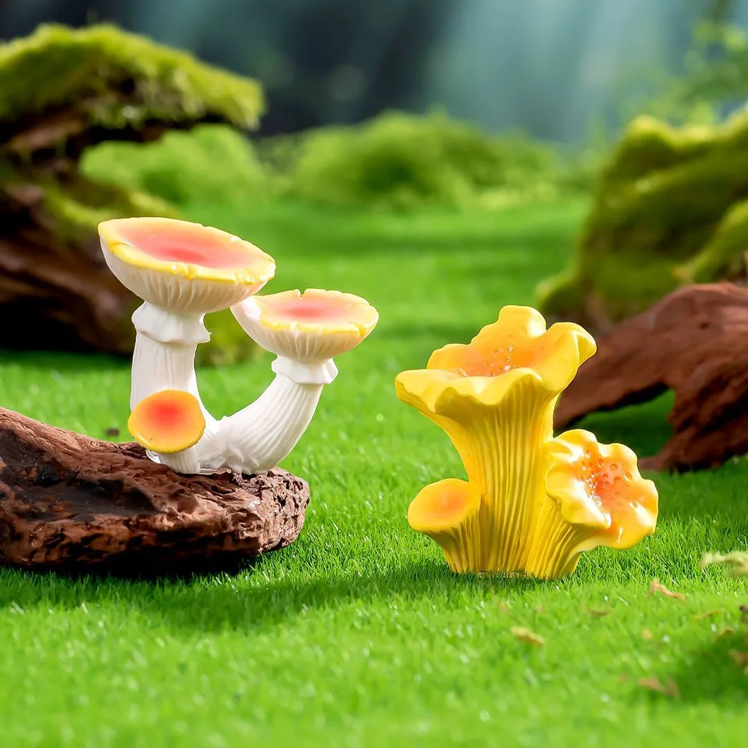 10pcs Artificial Mushroom Ornament-Type 3