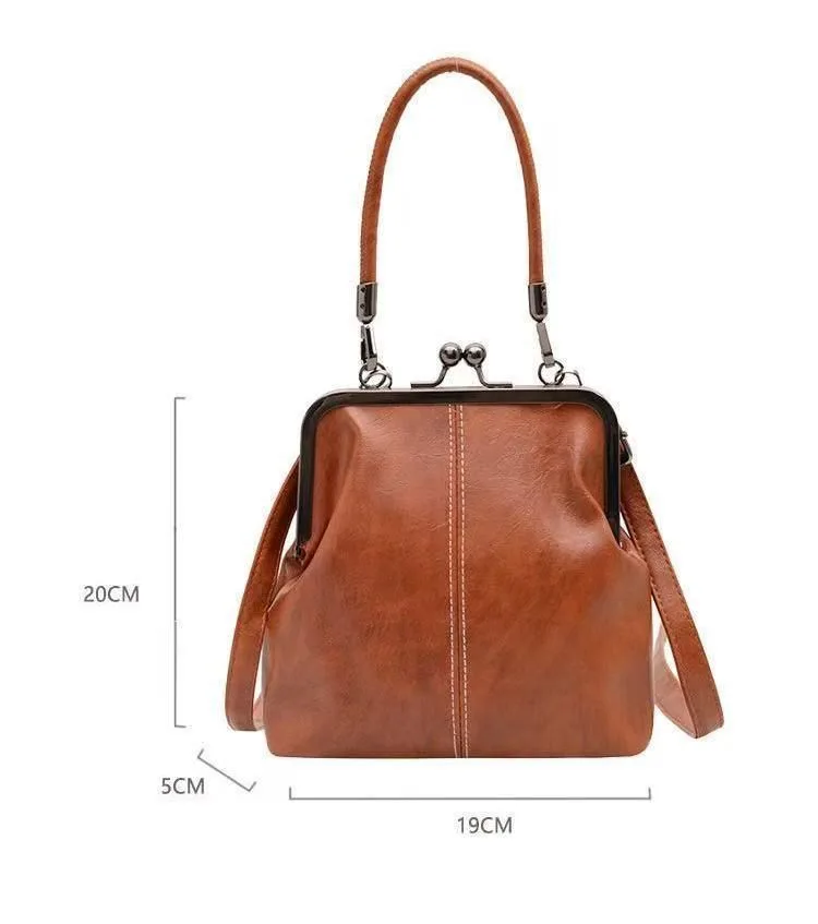 Vintage Women's Handbag Tan Brown
