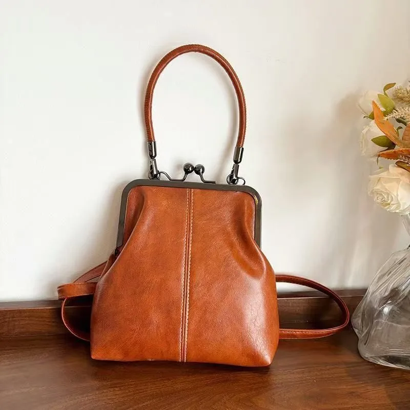Vintage Women's Handbag Tan Brown